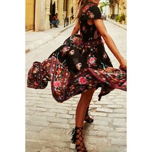 cupshe so gifted vintage printing maxi dress